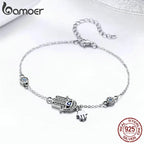 BAMOER 925 Sterling Silver Fatima Hand Lucky