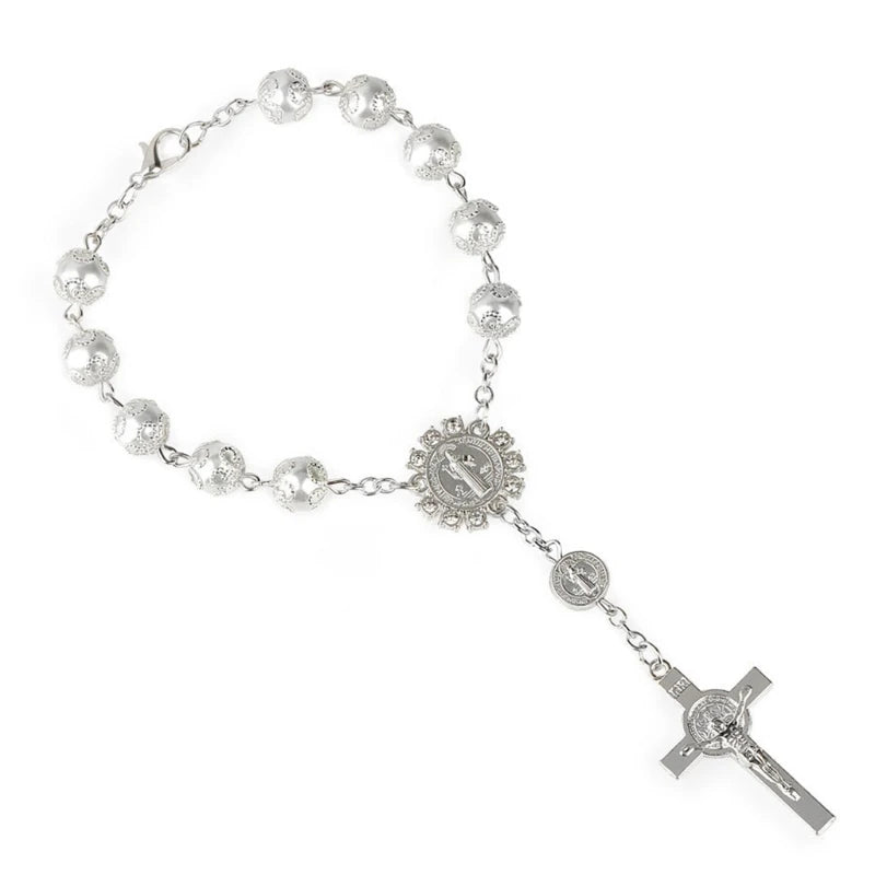 One Decade Auto Rosary Beads Catholic Bracelet