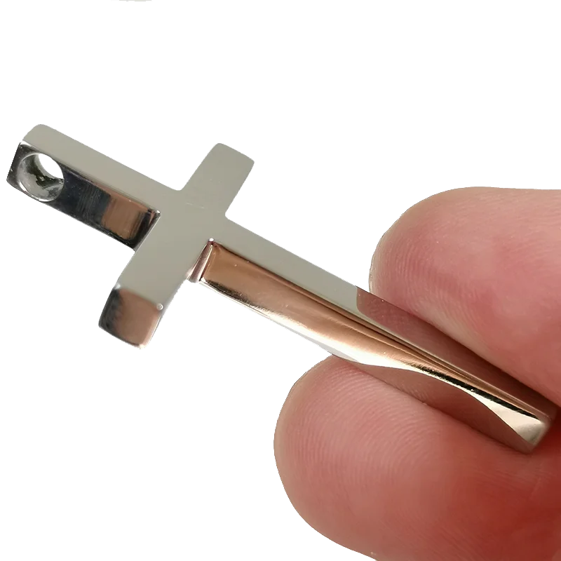 Gift Pure Titanium Cross Pendant Unisex Rust-Proof Durable Faith Symbol