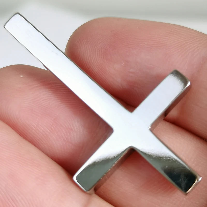 Gift Pure Titanium Cross Pendant Unisex Rust-Proof Durable Faith Symbol