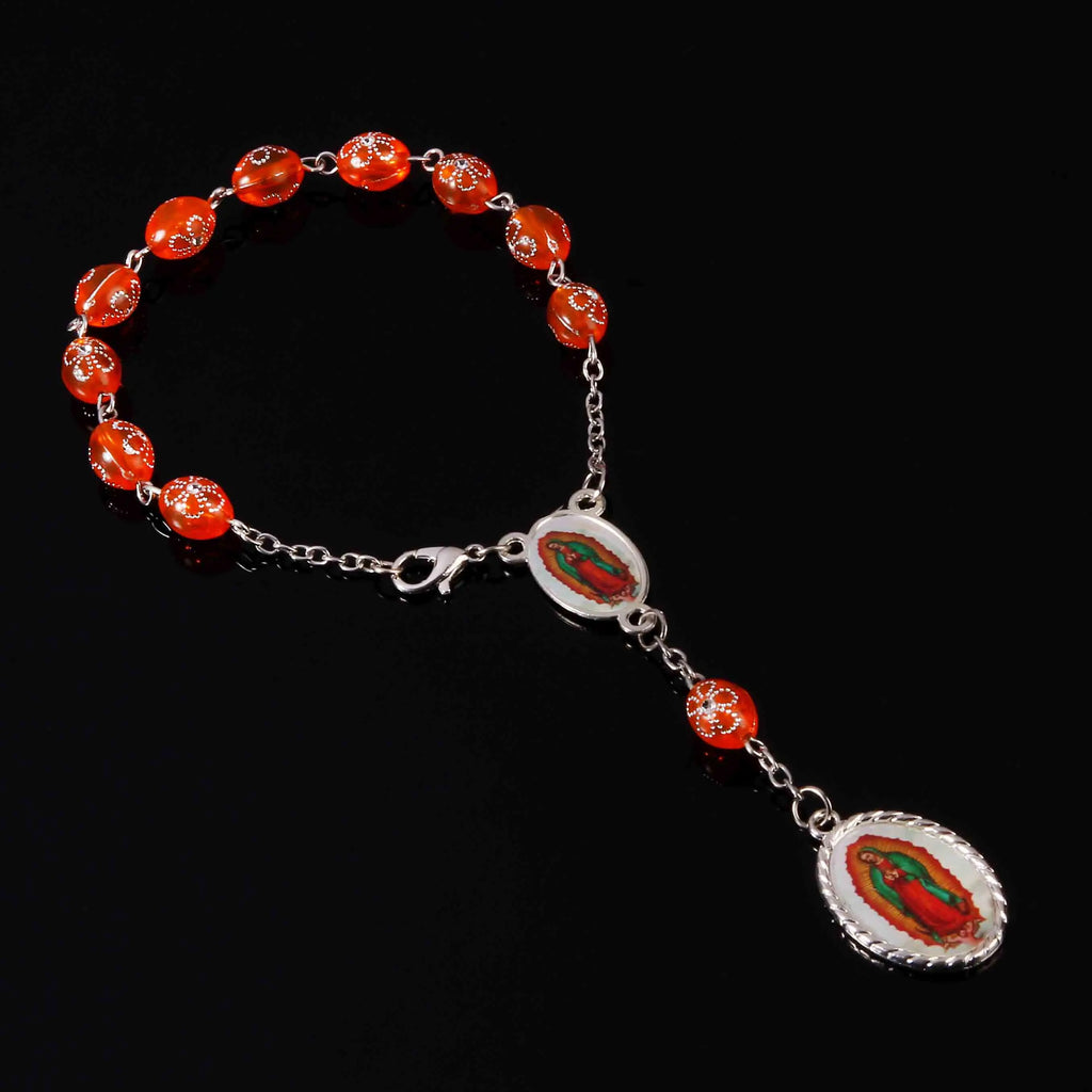 Catholic bracelet small cross beads