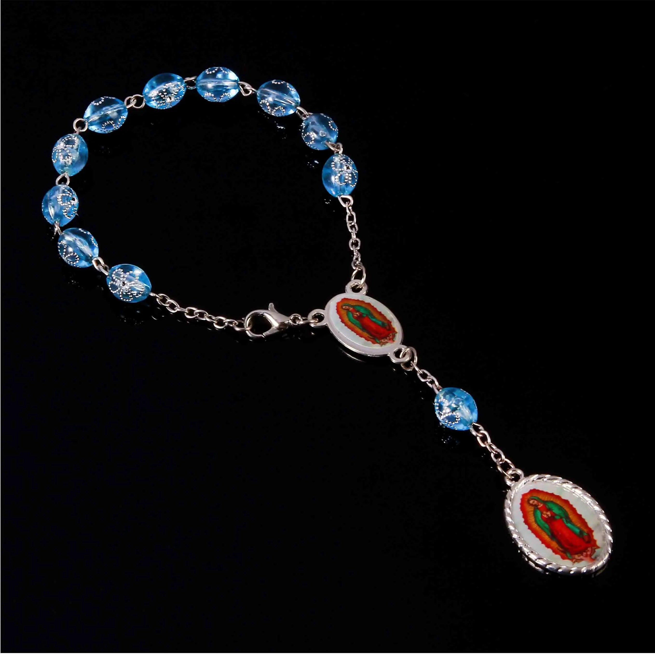 Catholic bracelet small cross beads