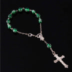 Catholic bracelet small cross beads