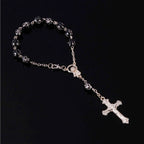 Catholic bracelet small cross beads