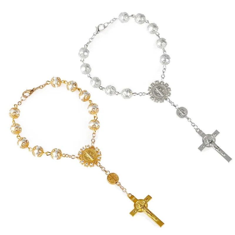 One Decade Auto Rosary Beads Catholic Bracelet