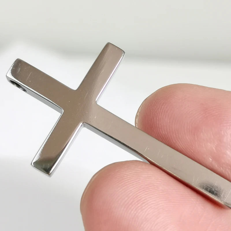 Gift Pure Titanium Cross Pendant Unisex Rust-Proof Durable Faith Symbol