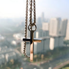 Gift Pure Titanium Cross Pendant Unisex Rust-Proof Durable Faith Symbol
