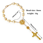 One Decade Auto Rosary Beads Catholic Bracelet