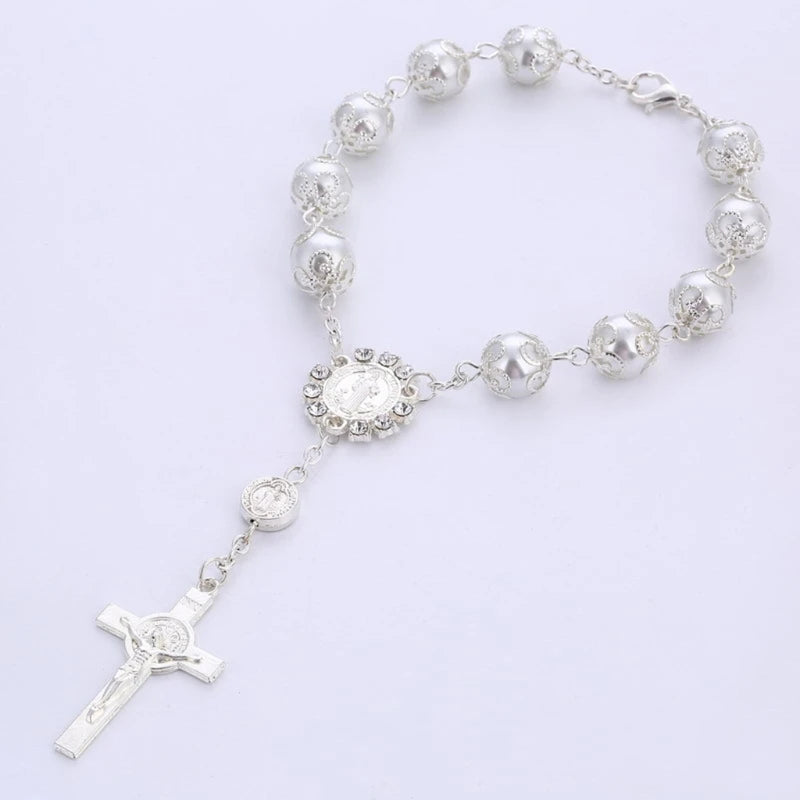 One Decade Auto Rosary Beads Catholic Bracelet