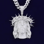 Iced Out Ratten Jesus Necklace Pendant