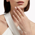 Cross Hollow Out Women Stainless Steel Rings