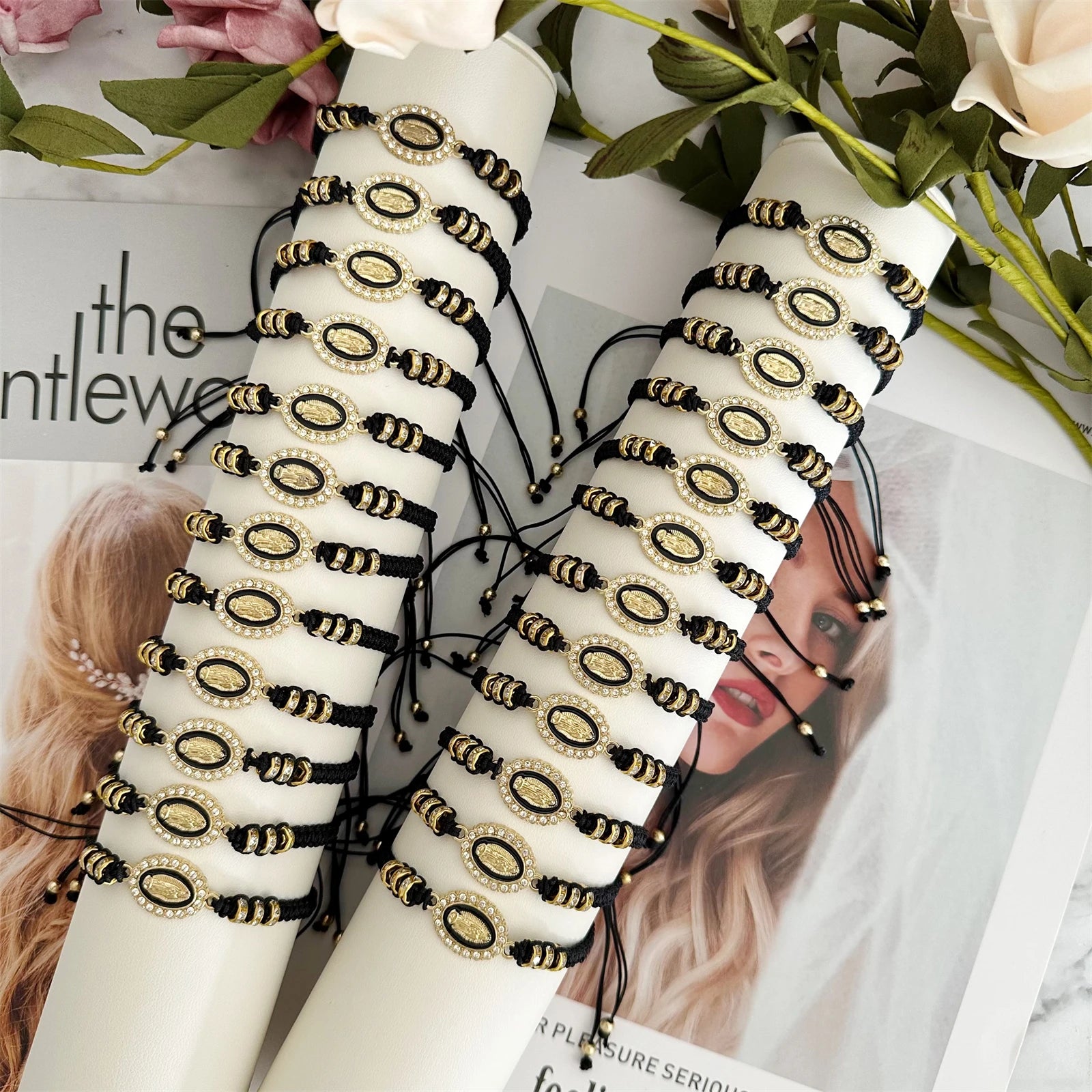 Handmade String Virgin Mary Mexican Braclets