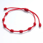 Red Black String Bracelets for Lucky