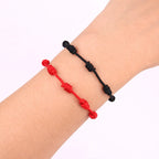 Red Black String Bracelets for Lucky