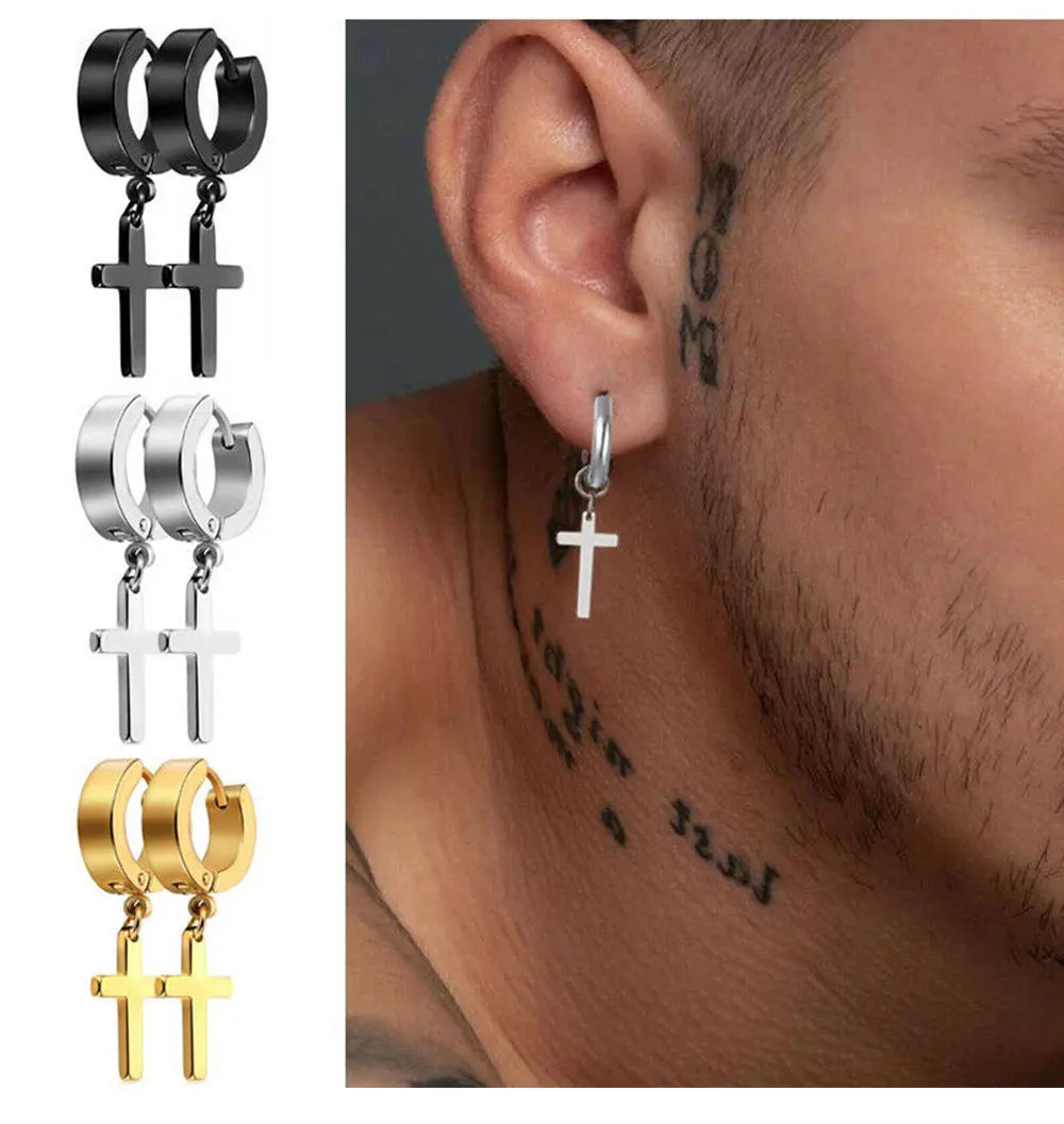 Ear Hoop Earrings Pendant Piercing